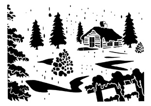 Posh Chalk Stencil Winter Wonderland